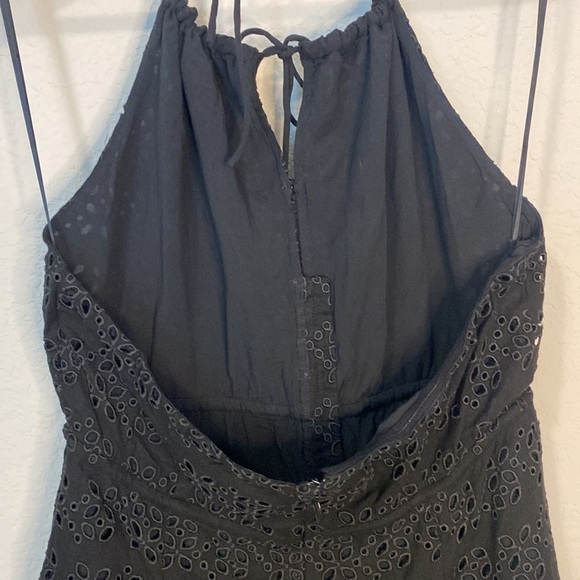J. Crew Anguilla Mini Halter Dress in Black Eyelet - Size 8 - Picture 6 of 12